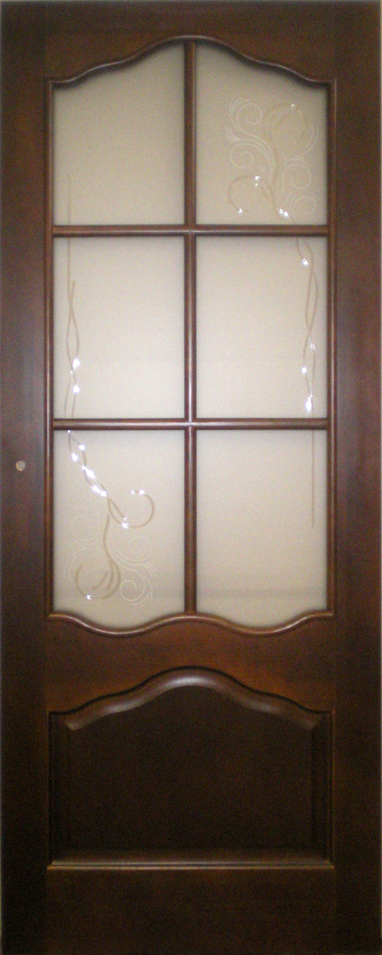 Pušinės durys stiklintos (M1-1)