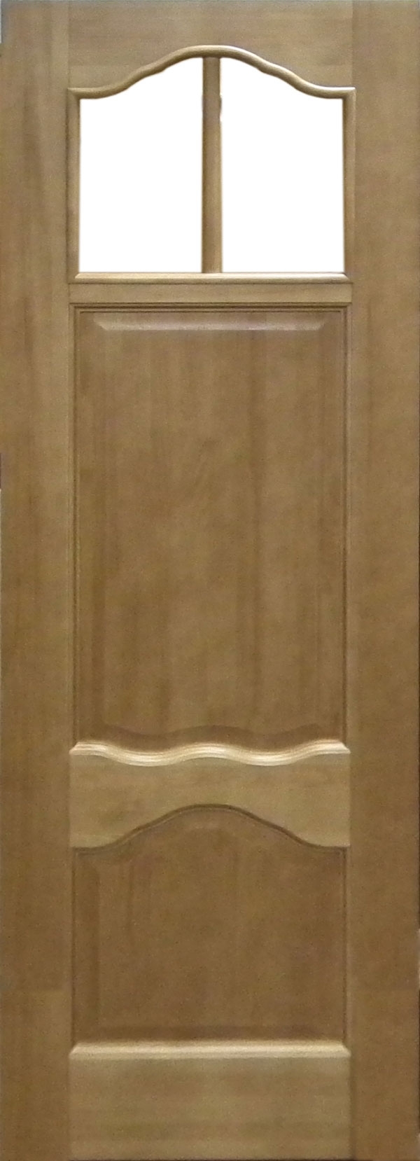 Pušinės durys stiklintos (M1- Dalinai stiklintos)