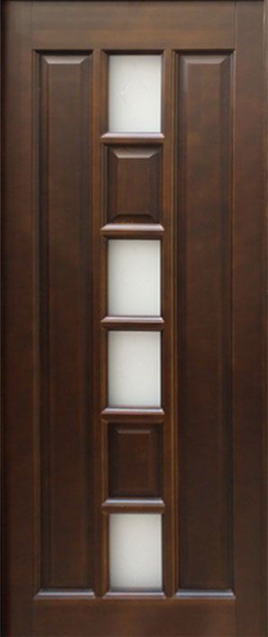 Pušinės durys dalinai stiklintos (M11)