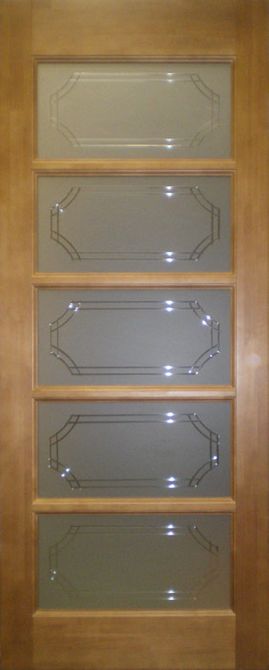 Pušinės durys stiklintos (M9-1)