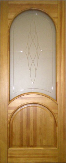 Pušinės durys stiklintos (M25-1)