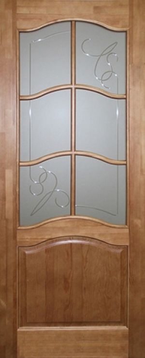 Pušinės durys stiklintos (M7-1)
