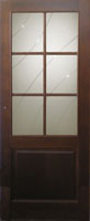 Pušinės durys stiklintos (M12-1)