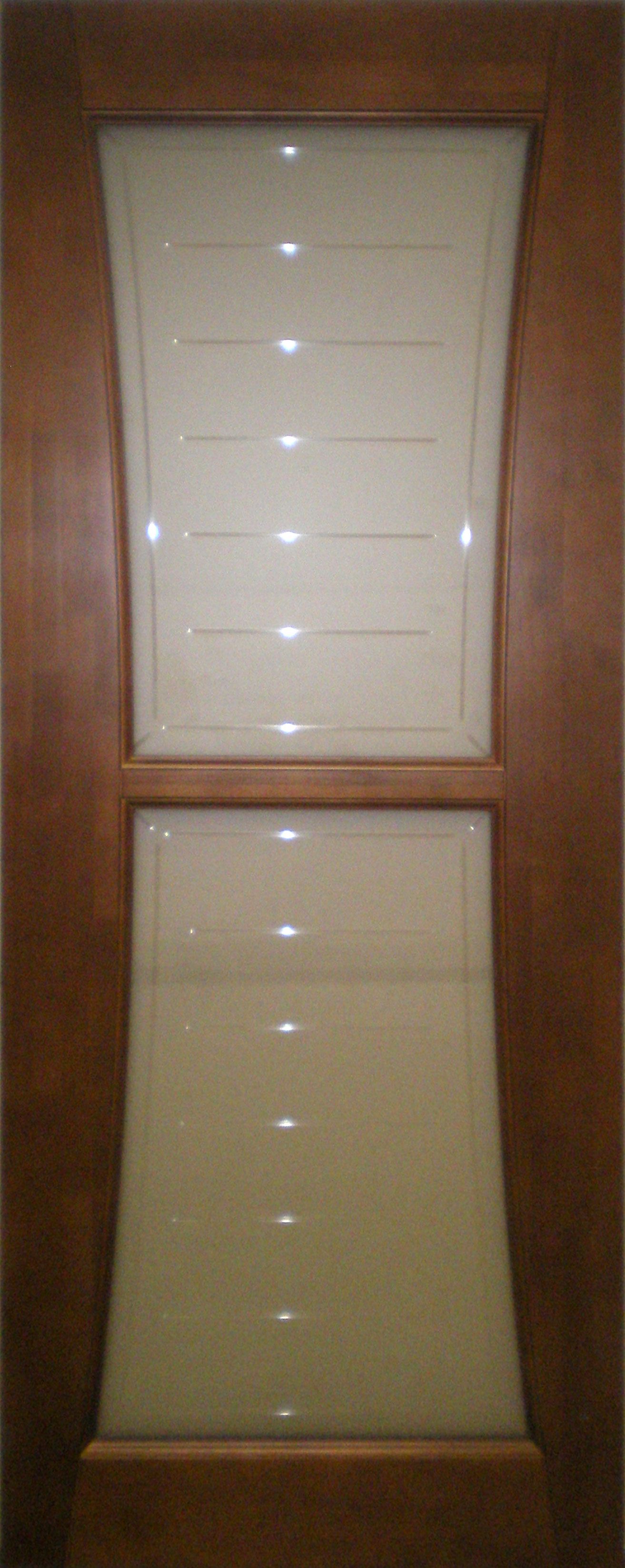 Pušinės durys stiklintos (M8-1)