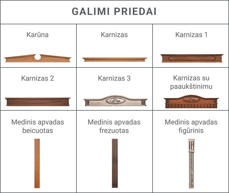 Alksnio durys aklinos (A44)